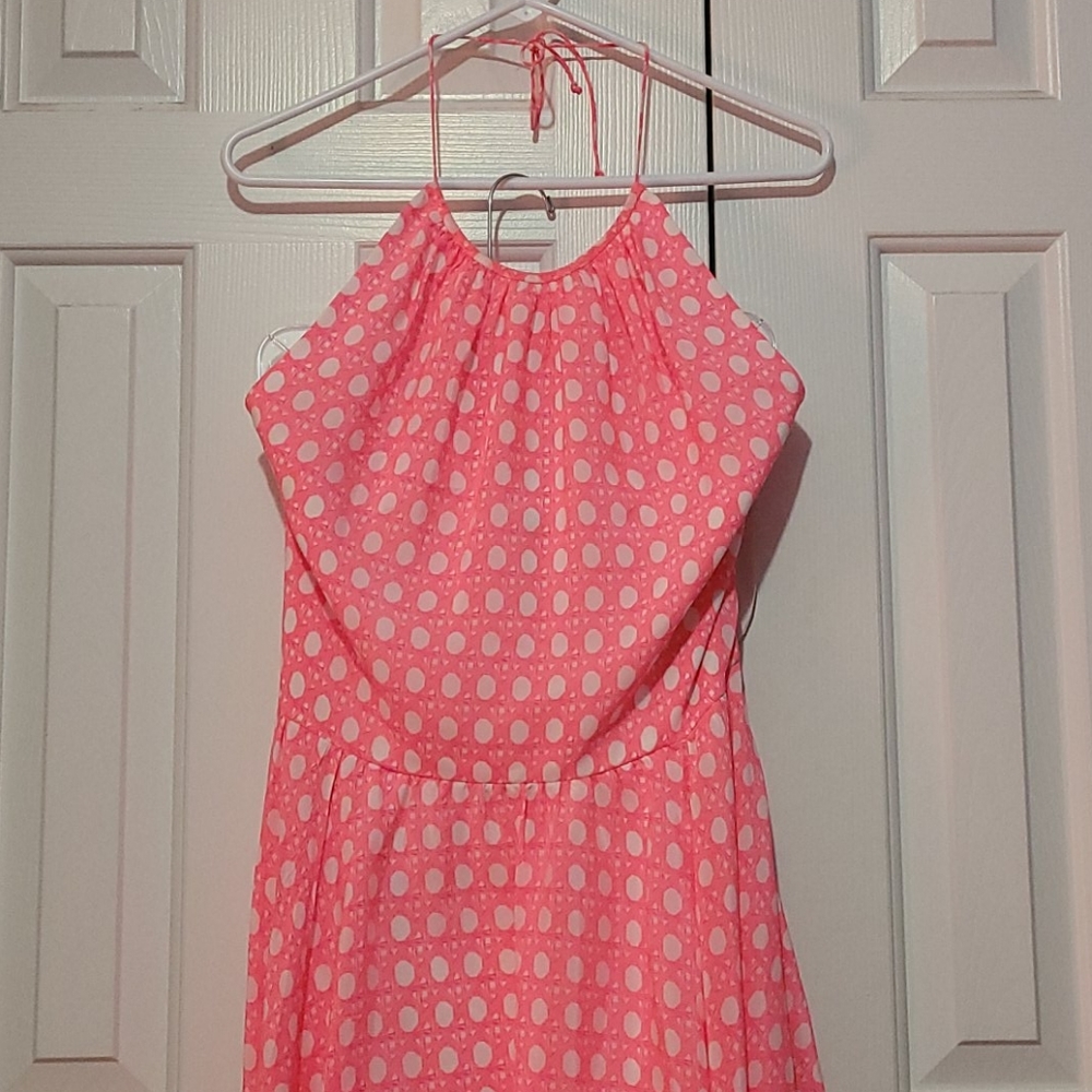 Vineyard vines halter neck lattice dress NWT